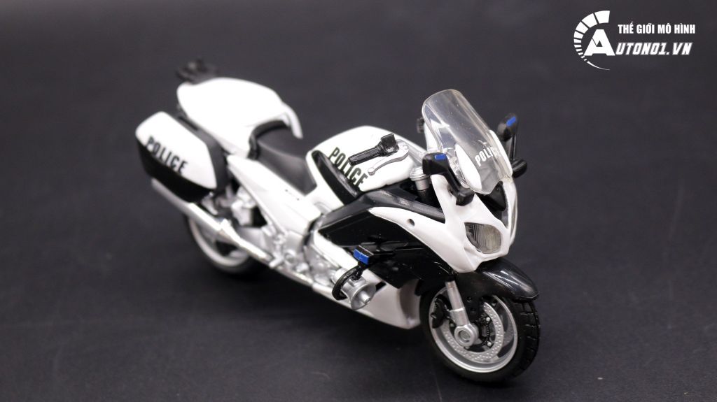 XE MÔ HÌNH MAISTO YAMAHA FJR1300 VERSION POLICE BLACK 1:18