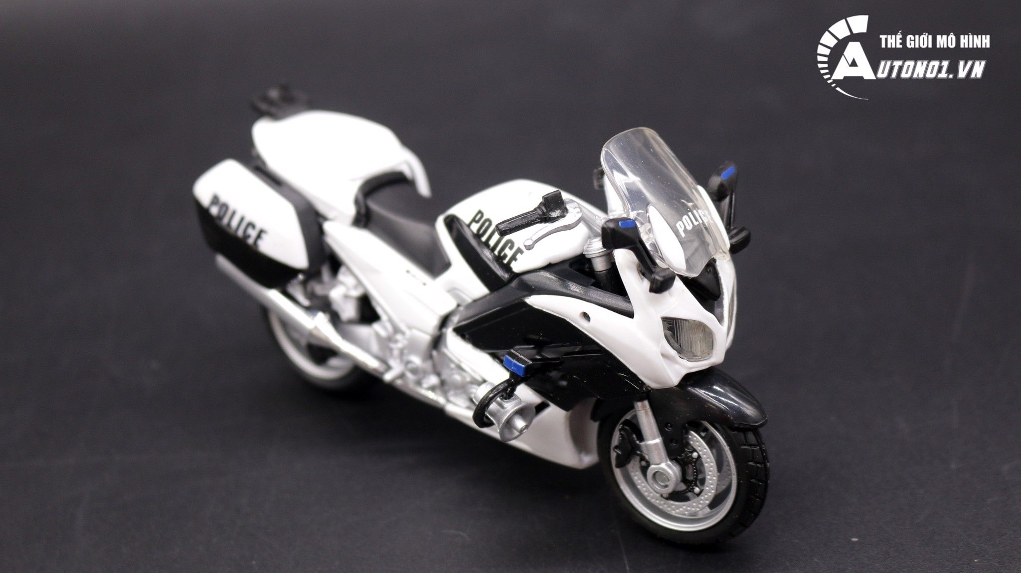  XE MÔ HÌNH MAISTO YAMAHA FJR1300 VERSION POLICE BLACK 1:18 2203 