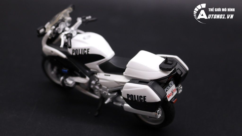 XE MÔ HÌNH MAISTO YAMAHA FJR1300 VERSION POLICE BLACK 1:18