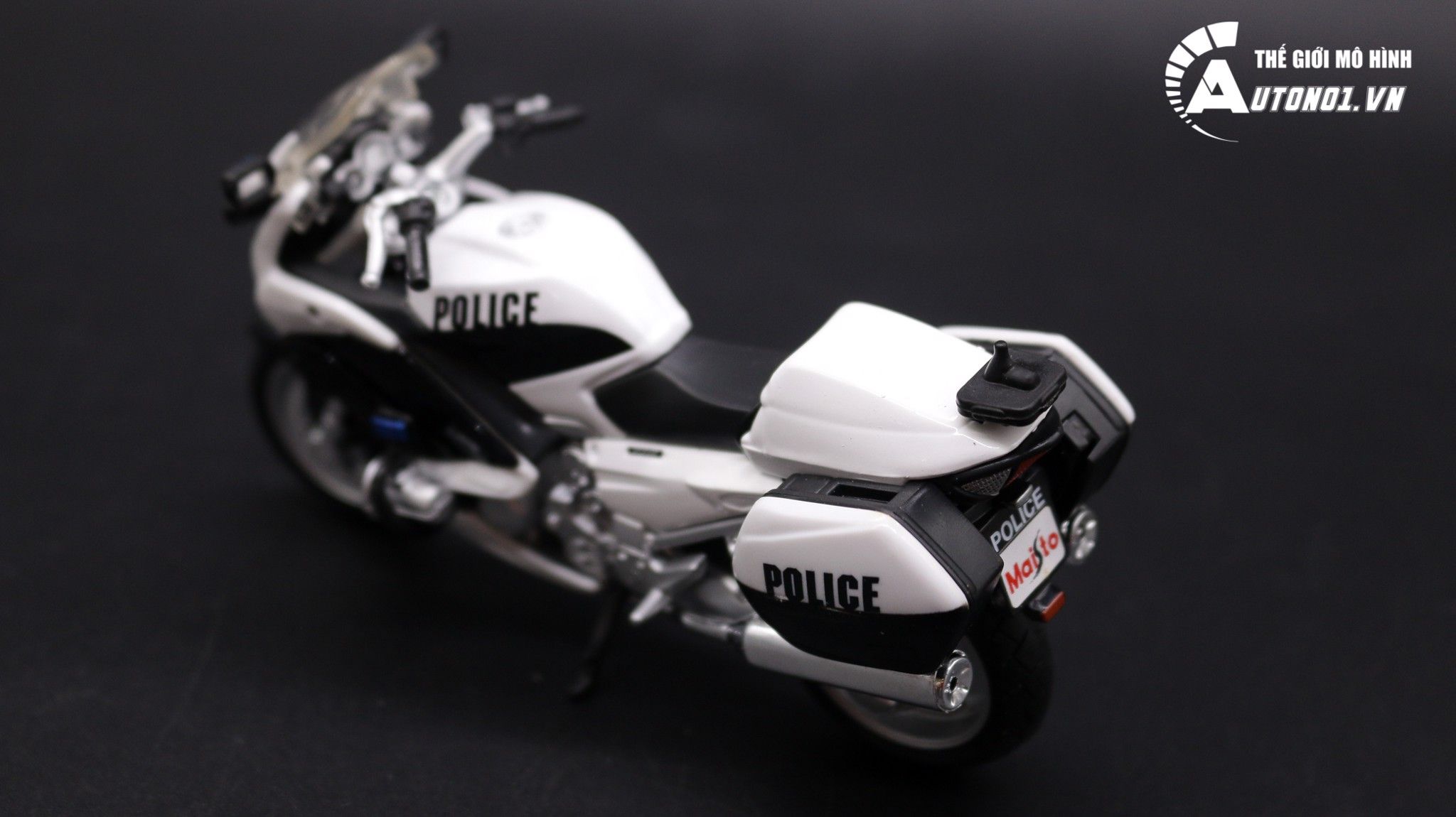  XE MÔ HÌNH MAISTO YAMAHA FJR1300 VERSION POLICE BLACK 1:18 2203 