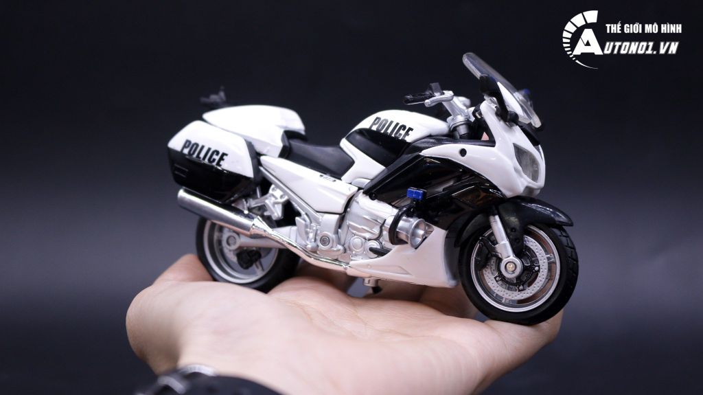 XE MÔ HÌNH MAISTO YAMAHA FJR1300 VERSION POLICE BLACK 1:18