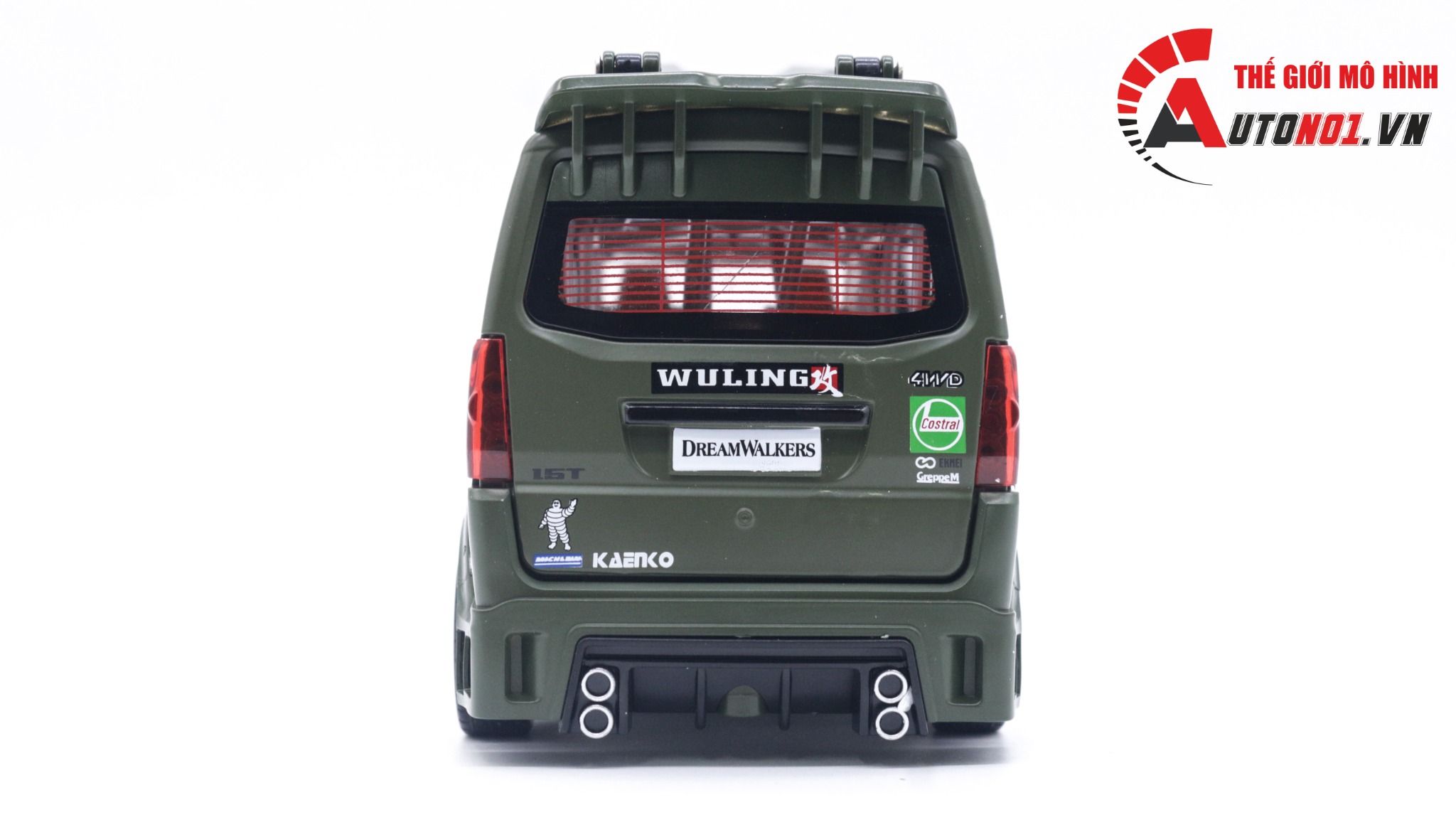  Mô hình xe Van phiên bản độ Wuling HongGuang 1:24 hộp xốp Jinlifang OT120 