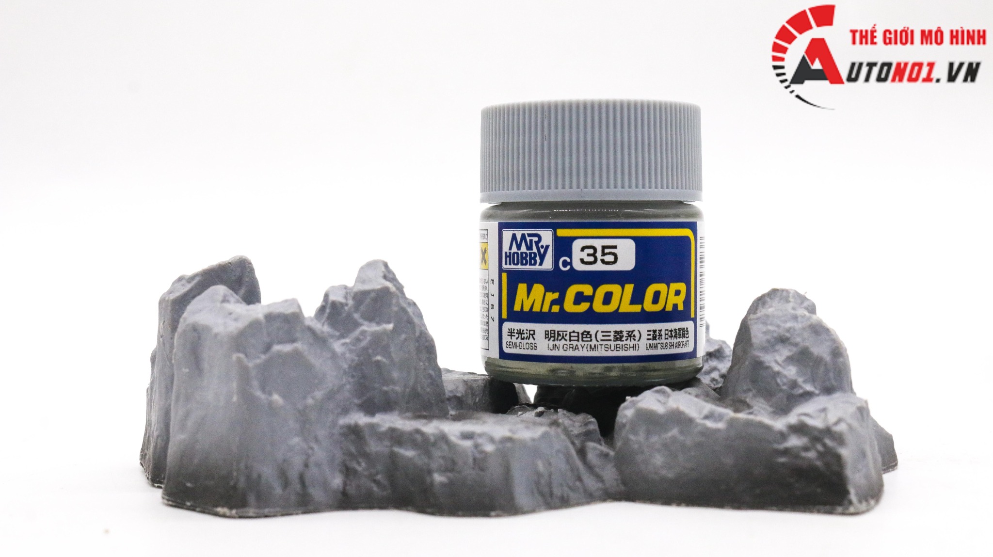  Lacquer c35 ijn gray sơn mô hình màu xám mitsubishi 10ml Mr.Hobby C35 
