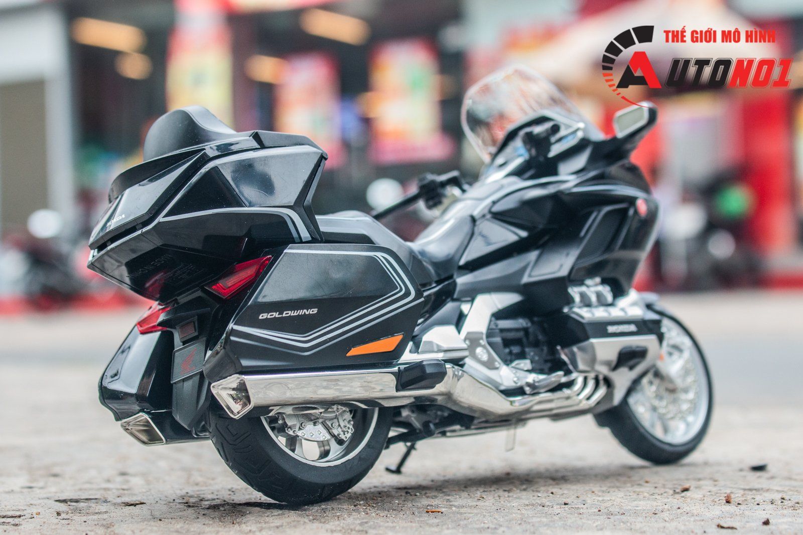  Mô hình xe Honda Goldwing GL800 2021 có đèn - âm thanh tỉ lệ 1:12 Alloy Model MT12012 