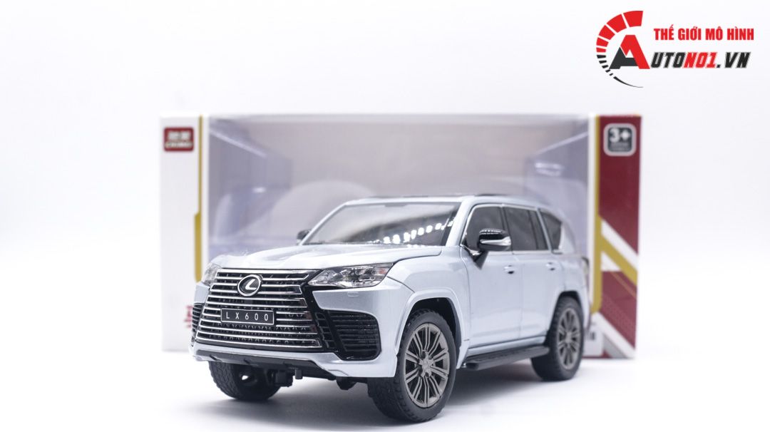  Mô hình xe Lexus LX600 full kính full open tỉ lệ 1:24 Chimei model OT126 