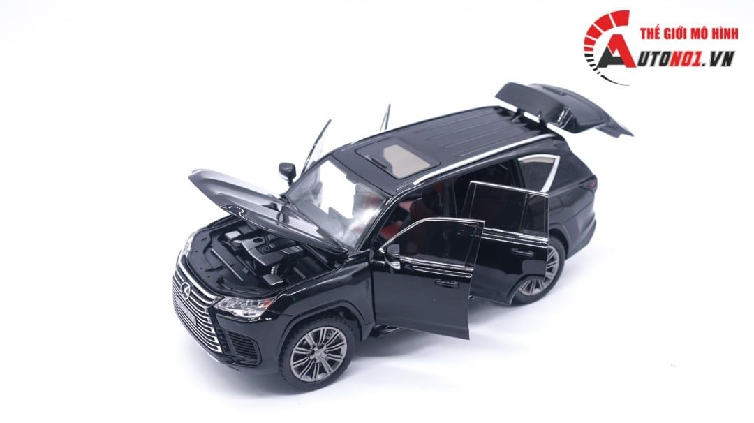  Mô hình xe Lexus LX600 full kính full open tỉ lệ 1:24 Chimei model OT126 