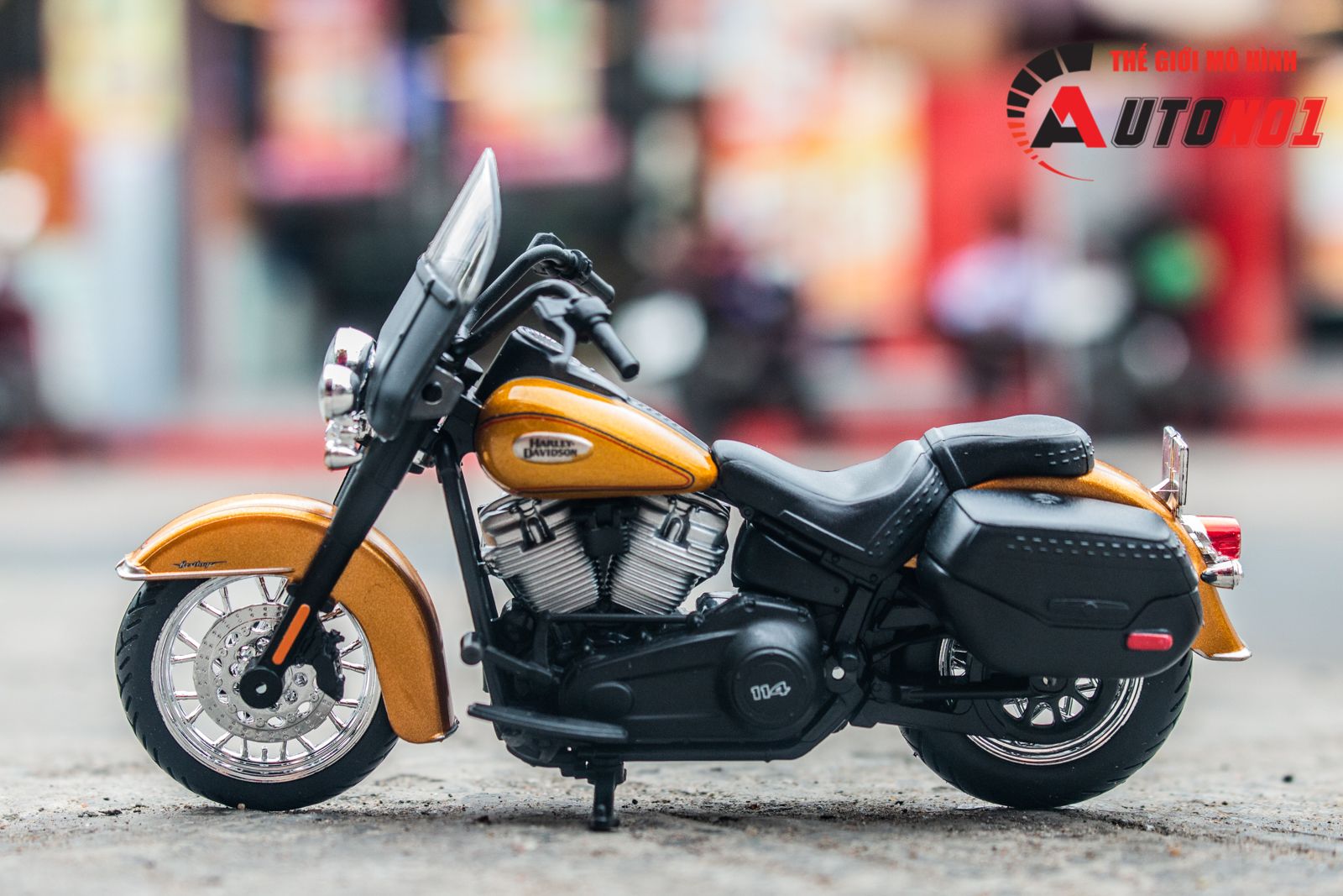  Mô hình xe mô tô Harley Davidson Heritage Classic 2023 1:18 Maisto 39360 MT18004 
