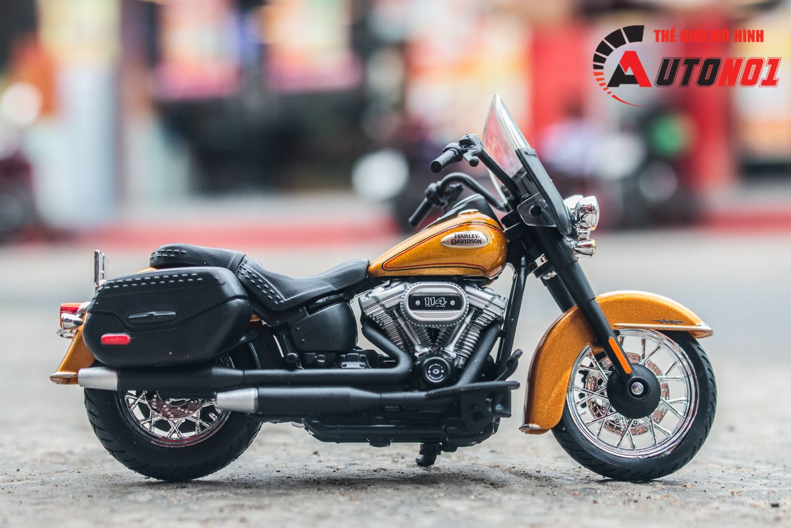  Mô hình xe mô tô Harley Davidson Heritage Classic 2023 1:18 Maisto 39360 MT18004 