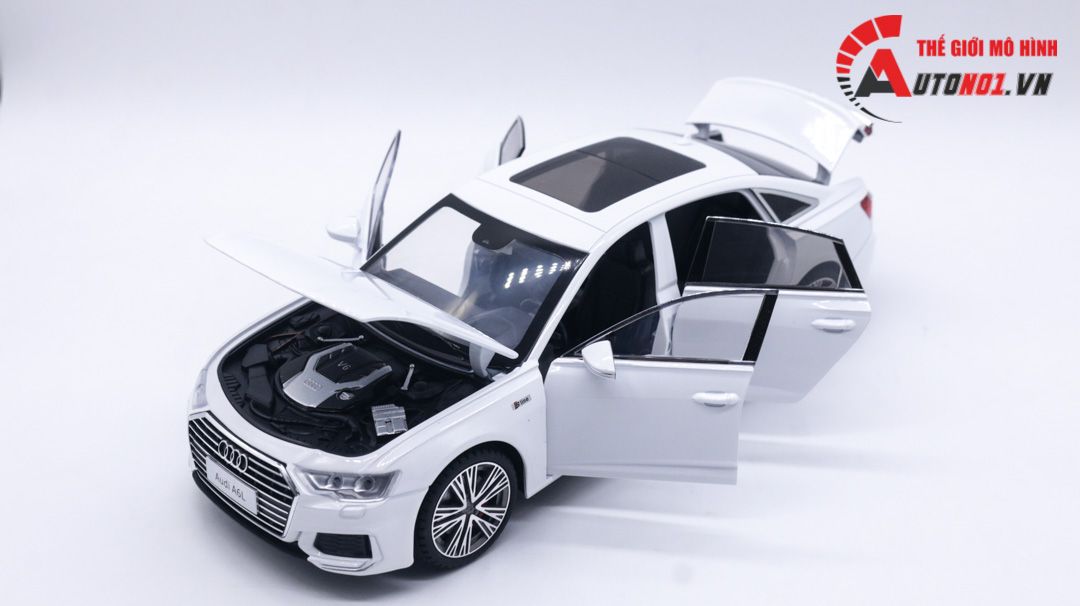  Mô hình xe siêu sang Audi A6L 1:18 Alloy Model OT083 