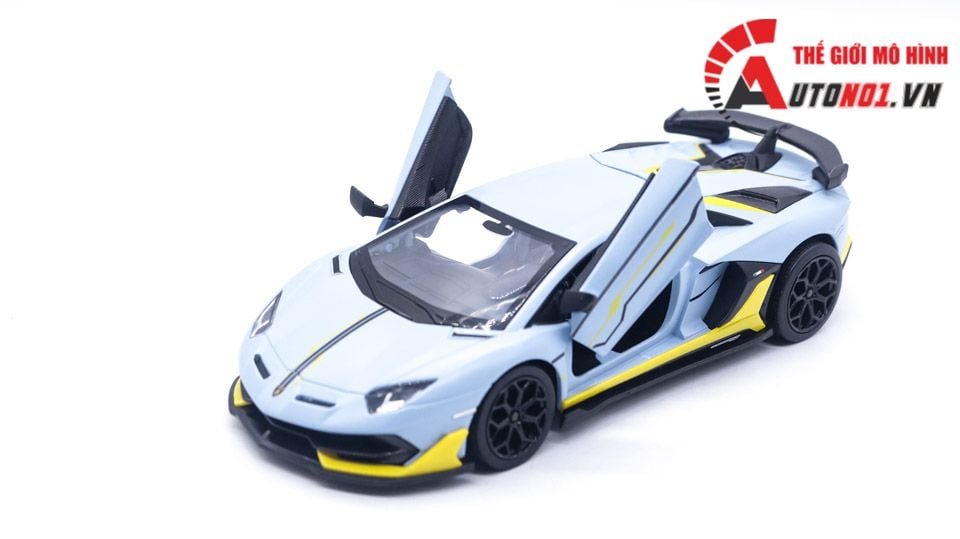  Mô hình xe Lamborghini Aventador Svj63 đánh lái được full open 1:24 CCA 68269K 8008 