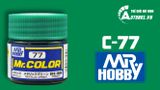  Lacquer c77 metallic green sơn mô hình màu xanh lá trong suốt 10ml Mr.Hobby C77 
