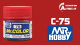  Lacquer c75 metallic red sơn mô hình màu đỏ trong suốt Lacquer 10ml Mr.Hobby C75 