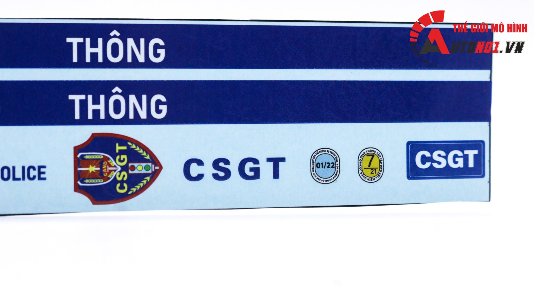  Decal nước trang trí CSGT dán mọi nền màu cho ô tô tỉ lệ 1:18 Autono1 DC509a 