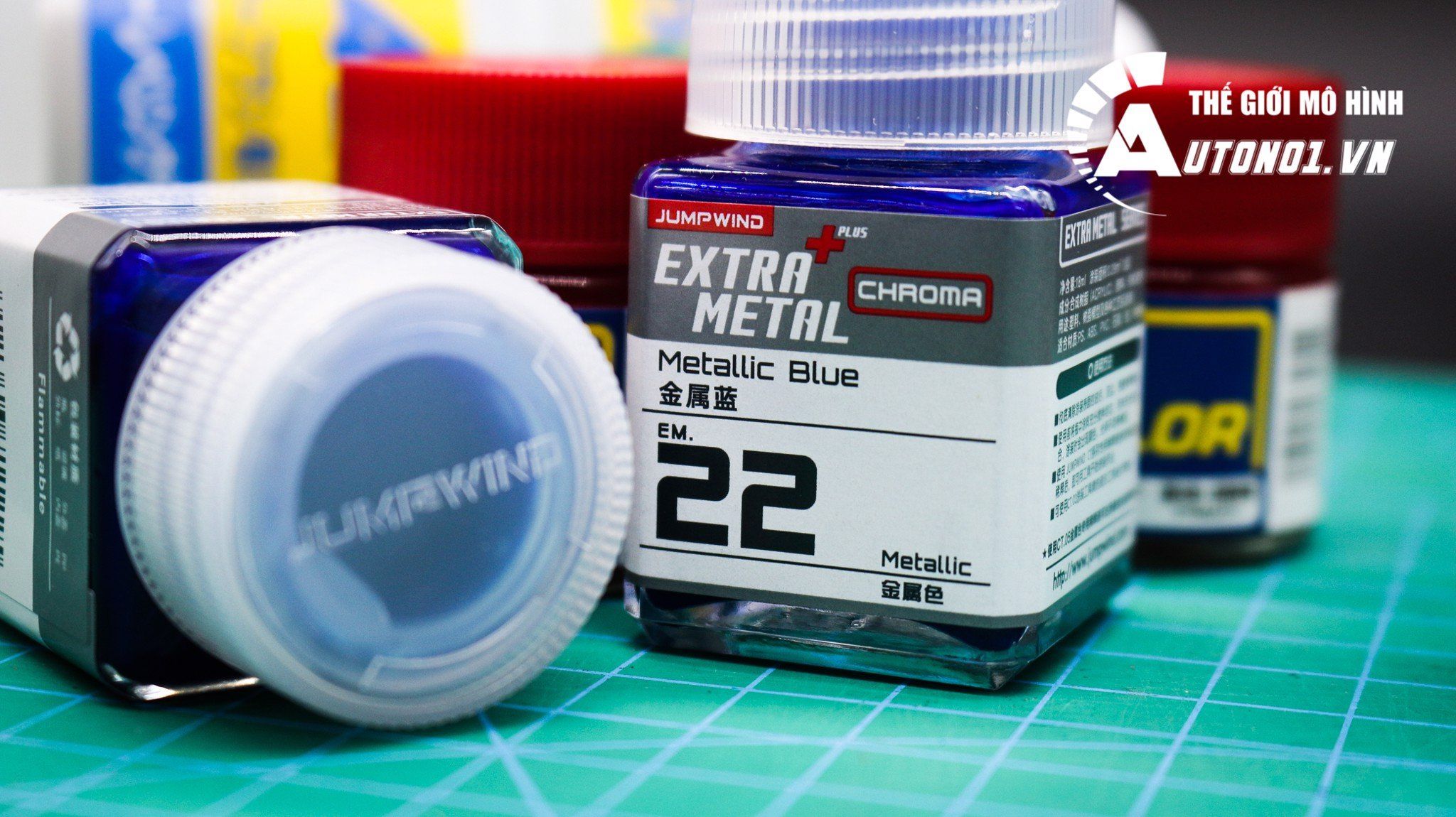  Lacquer em.22 metallic blue sơn mô hình màu xanh trong suốt 18ml Jumpwind EM22 