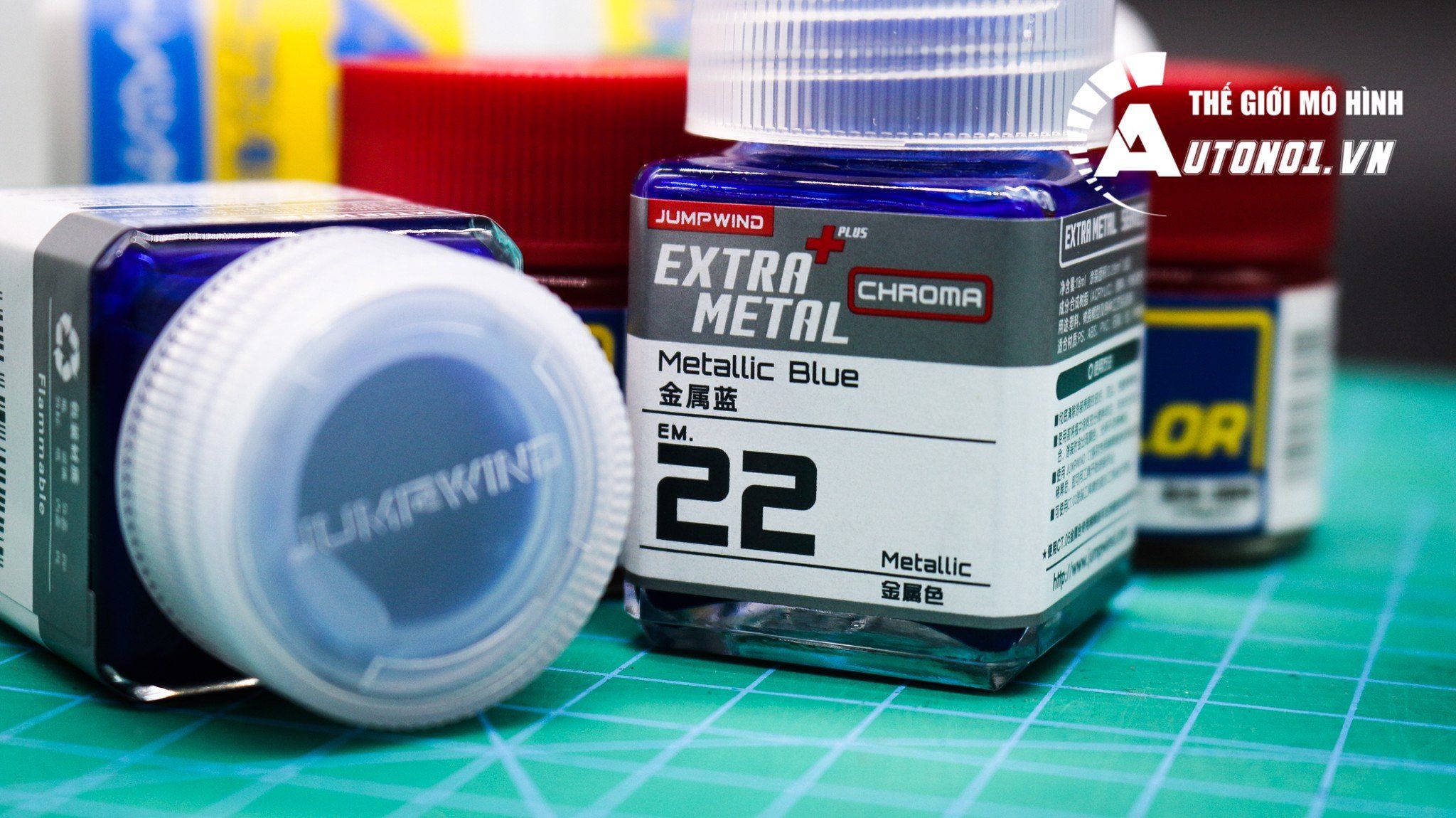  Lacquer em.22 metallic blue sơn mô hình màu xanh trong suốt 18ml Jumpwind s116 