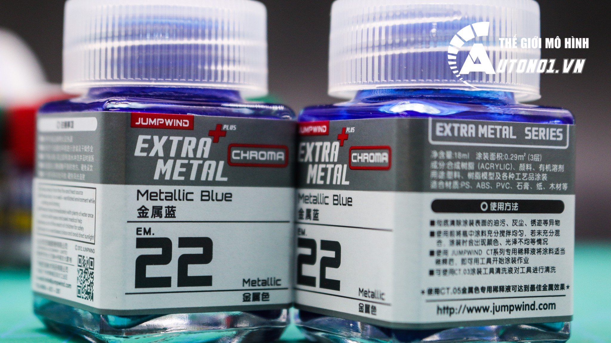  Lacquer em.22 metallic blue sơn mô hình màu xanh trong suốt 18ml Jumpwind EM22 