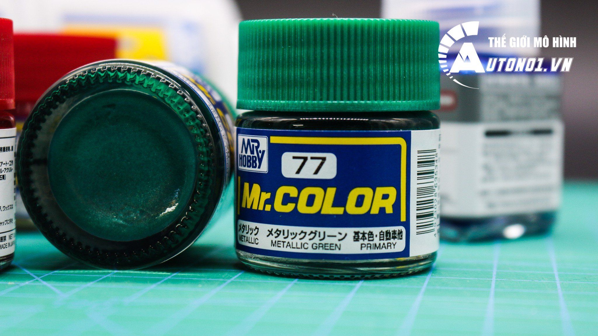  Lacquer c77 metallic green sơn mô hình màu xanh lá trong suốt 10ml Mr.Hobby C77 