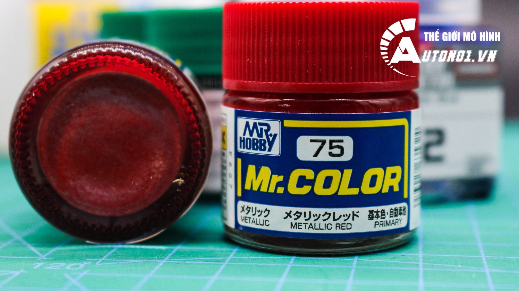  Lacquer c75 metallic red sơn mô hình màu đỏ trong suốt Lacquer 10ml Mr.Hobby C75 