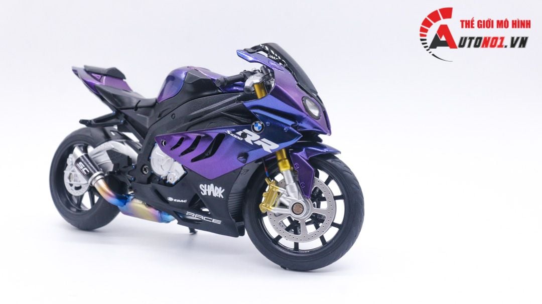  Mô hình xe độ Bmw S1000rr Galaxy 1:12 Autono1 MSZ D224F 