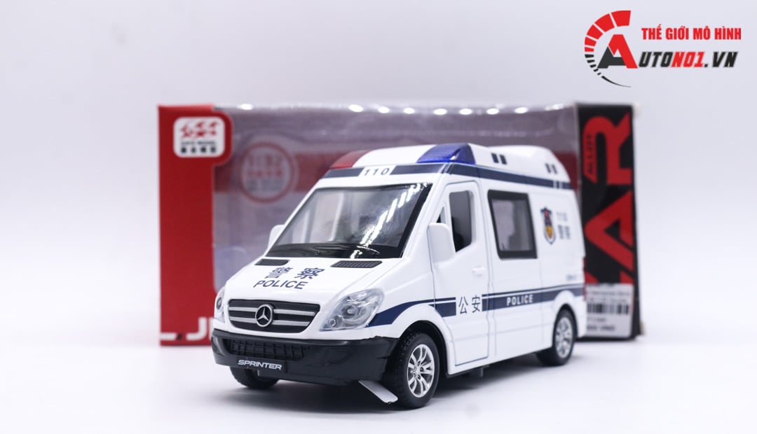  Mô hình xe cứu thương Mercedes Benz Sprinter tỉ lệ 1:32 Double House OT128 