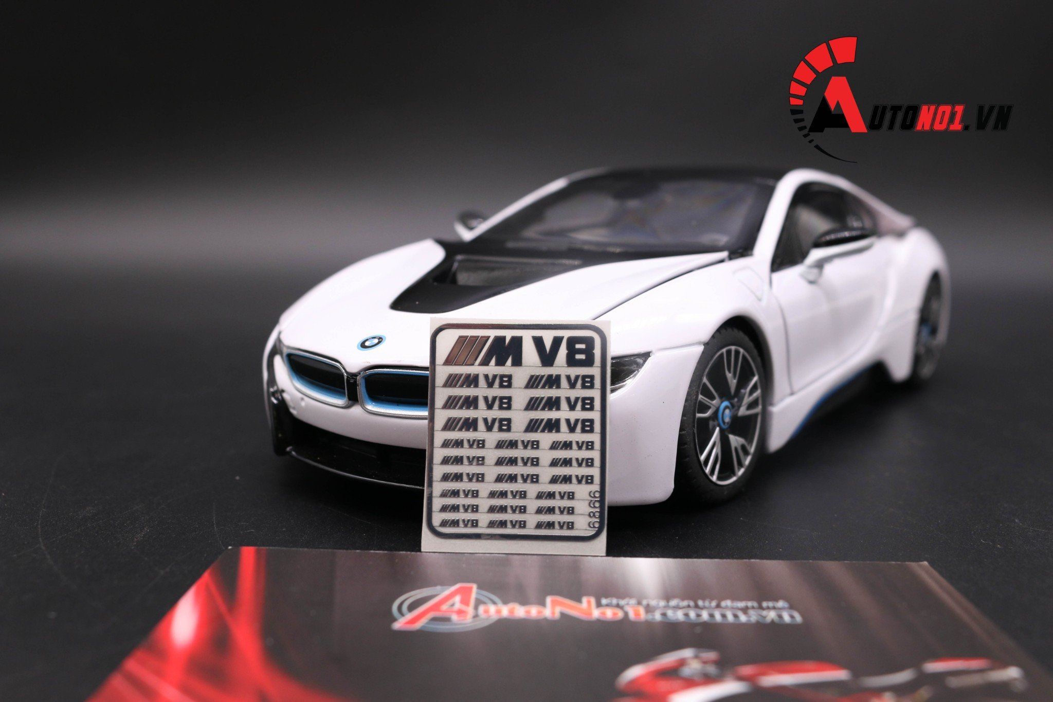  Decal kim loại BMW V8 6866 DC013 