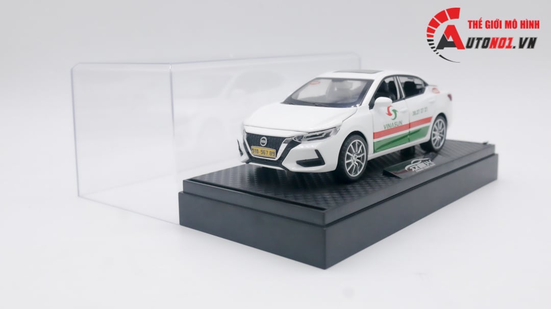  Mô hình xe độ dịch vụ taxi Vinasun Nissan Sylphy full open hộp mica 1:32 Alloy Autono1 OT154 