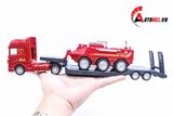  MÔ HÌNH XE TẢI VẬN CHUYỂN XE CỨU HOẢ 1:50 ALLOY 6094 