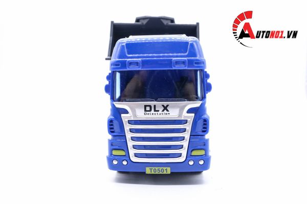 MÔ HÌNH XE TẢI VẬN CHUYỂN XE XÚC 1:50 HYTRUCK 6092