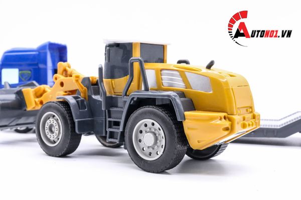 MÔ HÌNH XE TẢI VẬN CHUYỂN XE XÚC 1:50 HYTRUCK 6092