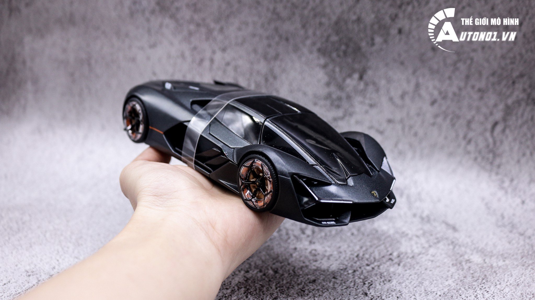 MÔ HÌNH XE LAMBORGHINI TERZO MILENNIO GREY 1:24 BBURAGO 6461