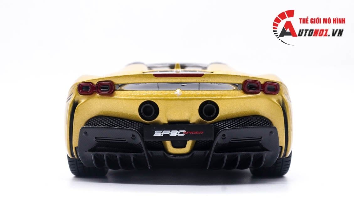  Mô hình xe Ferrari SF90 Spider open top tỉ lệ 1:18 Bburago 8118 