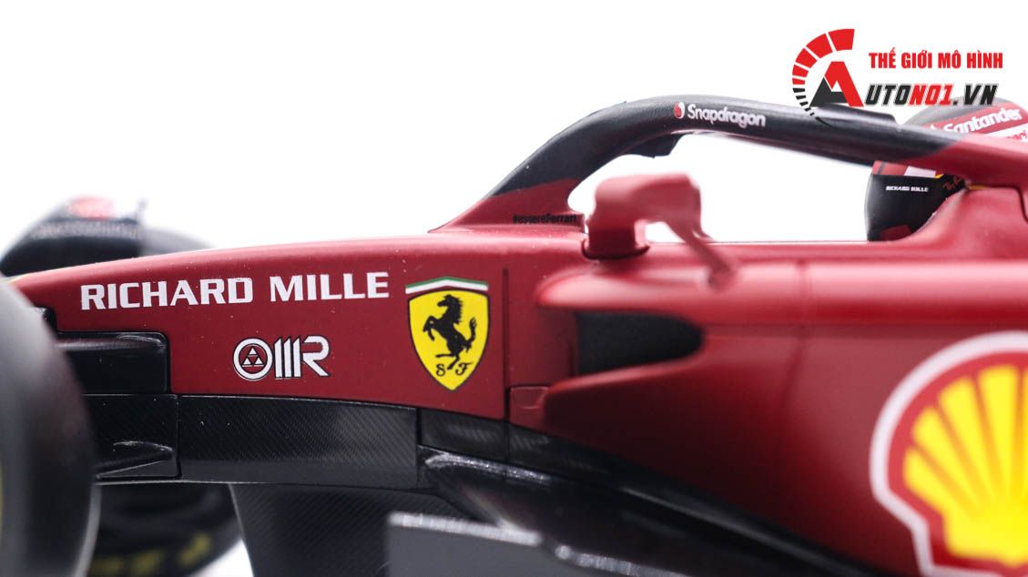  Mô hình xe đua F1-75 Ferrari Formula Racing 2022 tỉ lệ 1:18 Bburago 8115 