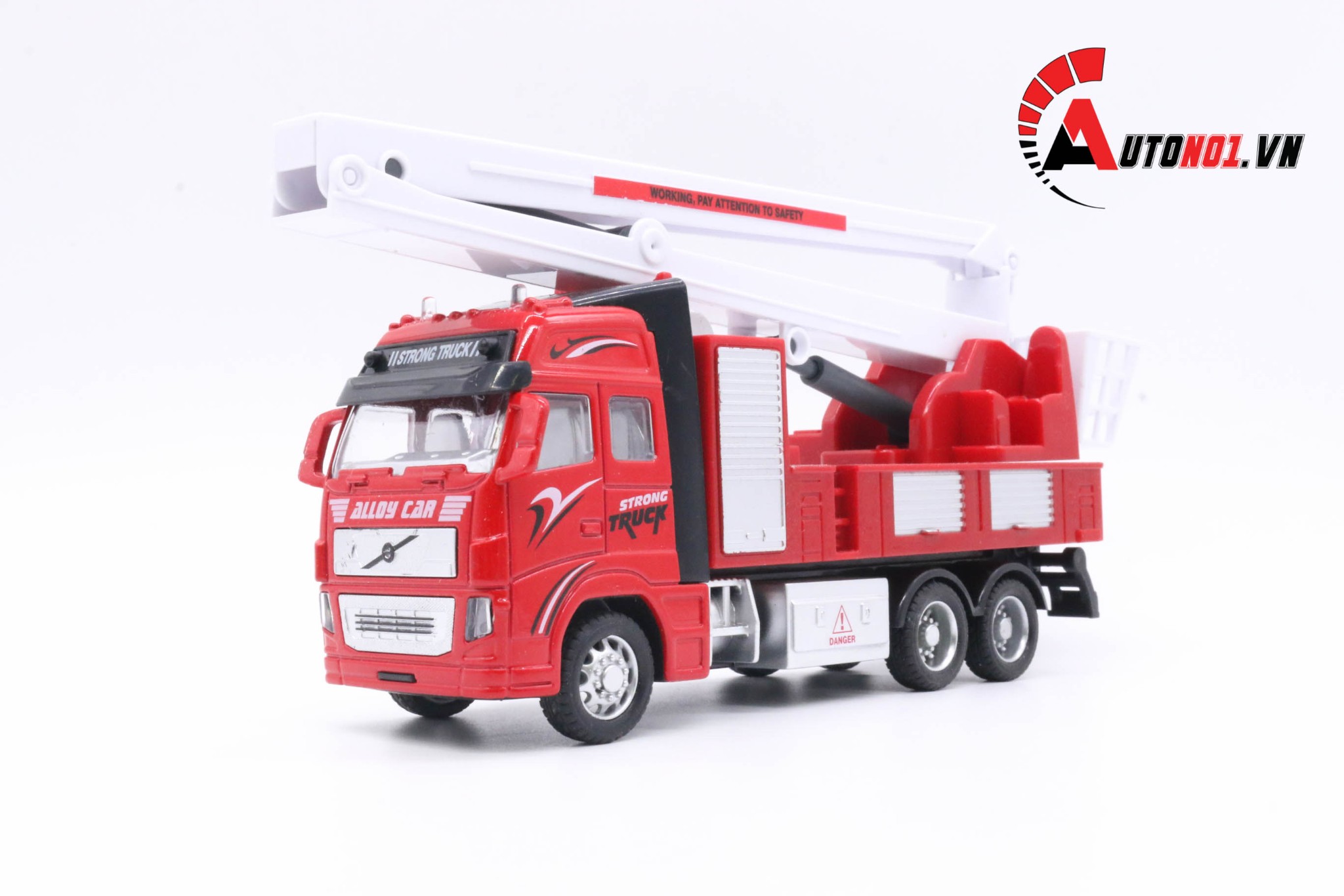 MÔ HÌNH XE TẢI CẨU TRỤC RED 1:32 ALLOY 6102