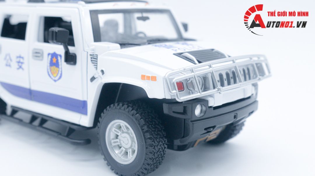  Mô hình xe ô tô cảnh sát Hummer H2 tỉ lệ 1:24 Alloy model OT140 