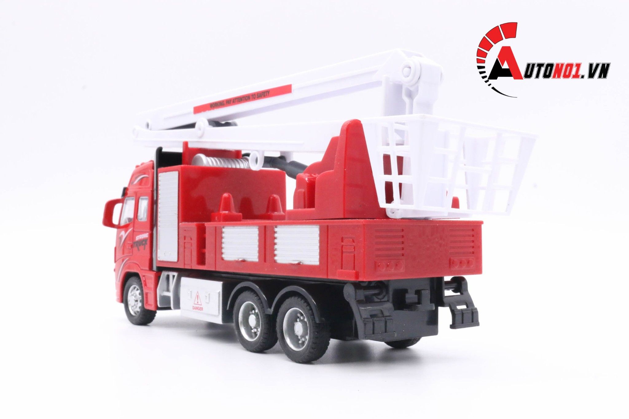  Mô hình xe tải cẩu trục red 1:32 alloy 