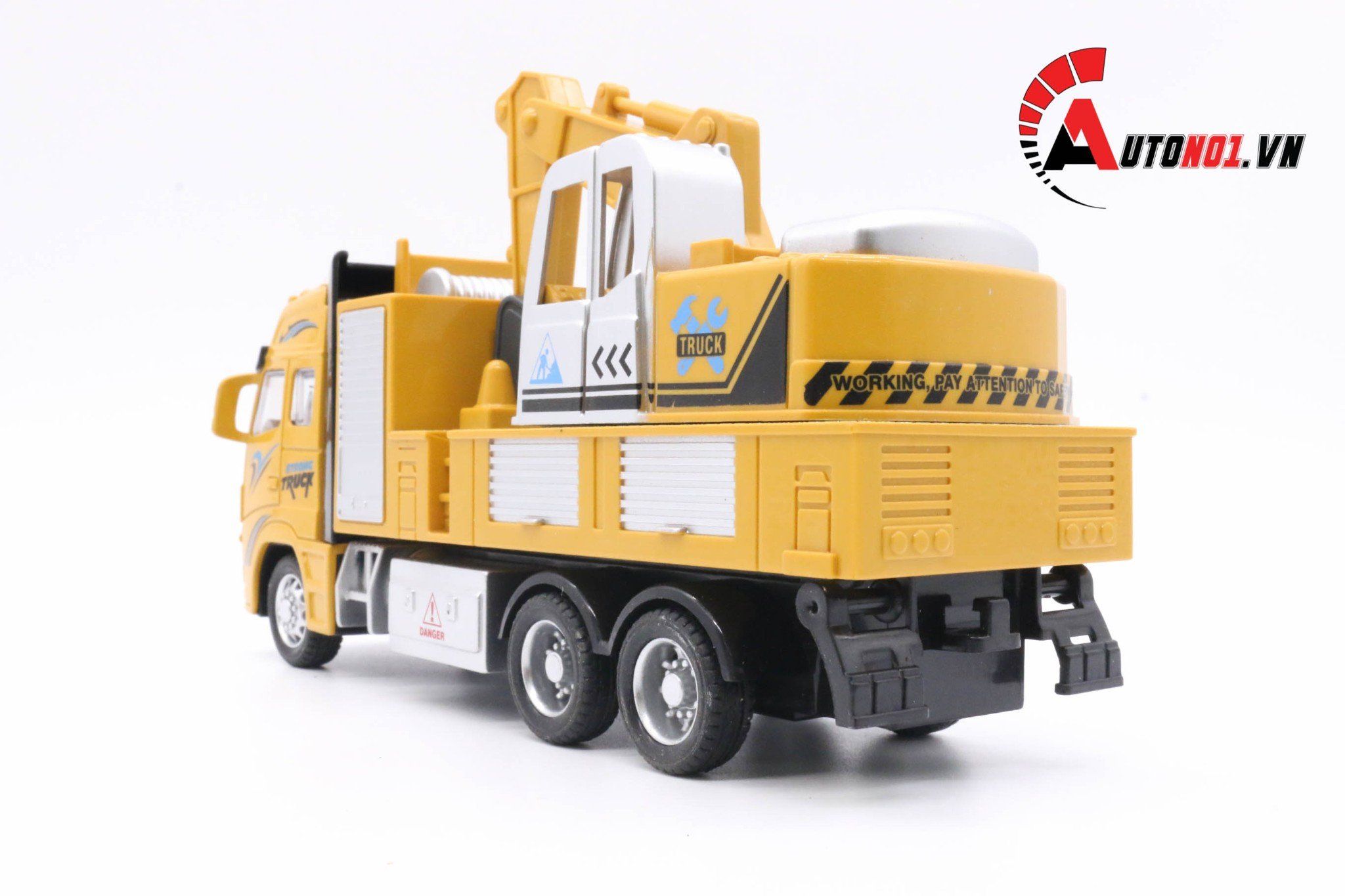  Mô hình xe tải cẩu yellow 1:32 alloy 