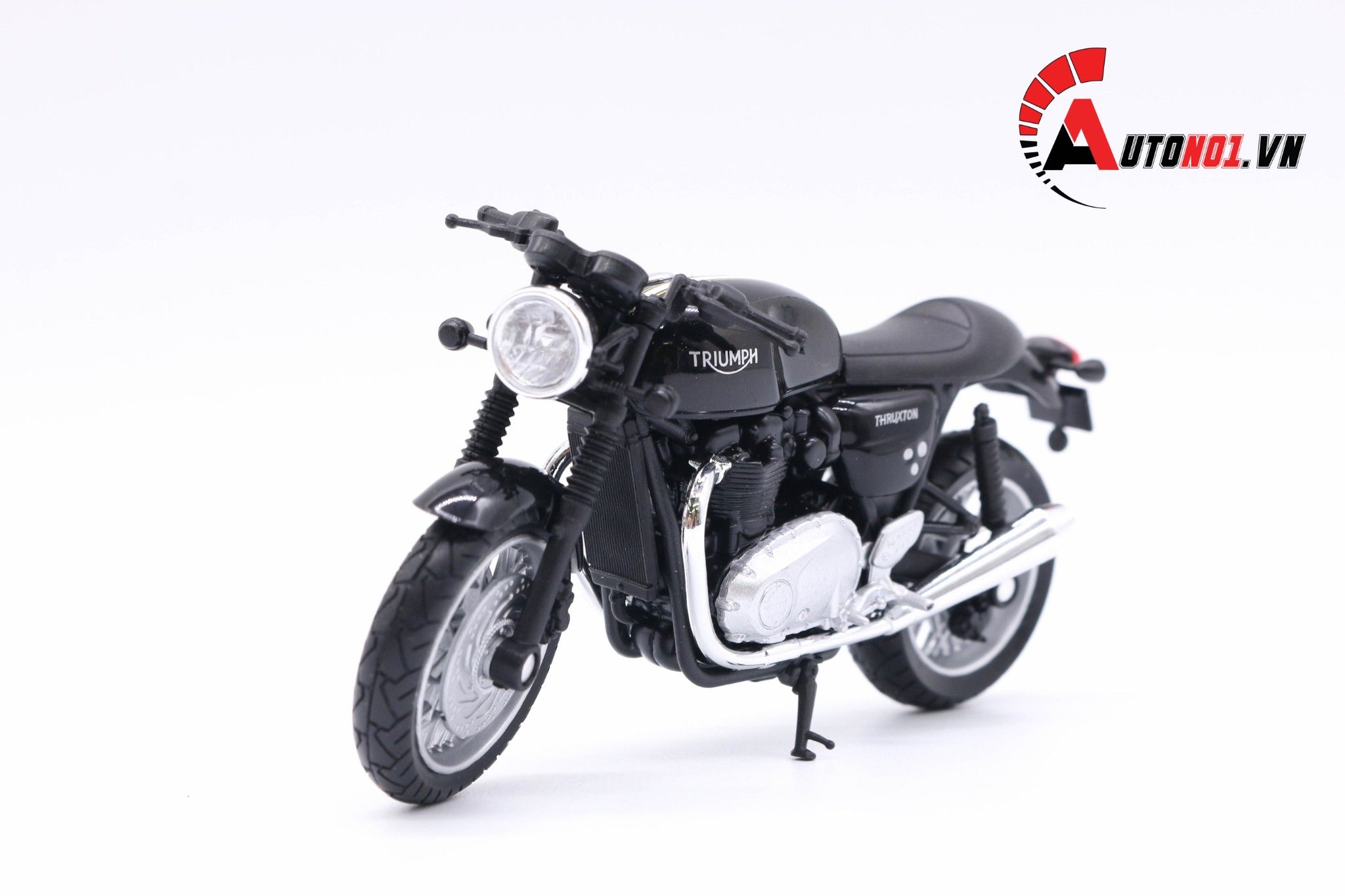  Mô hình xe mô tô Triumph thruxton 1200 1:18 Welly 5454 