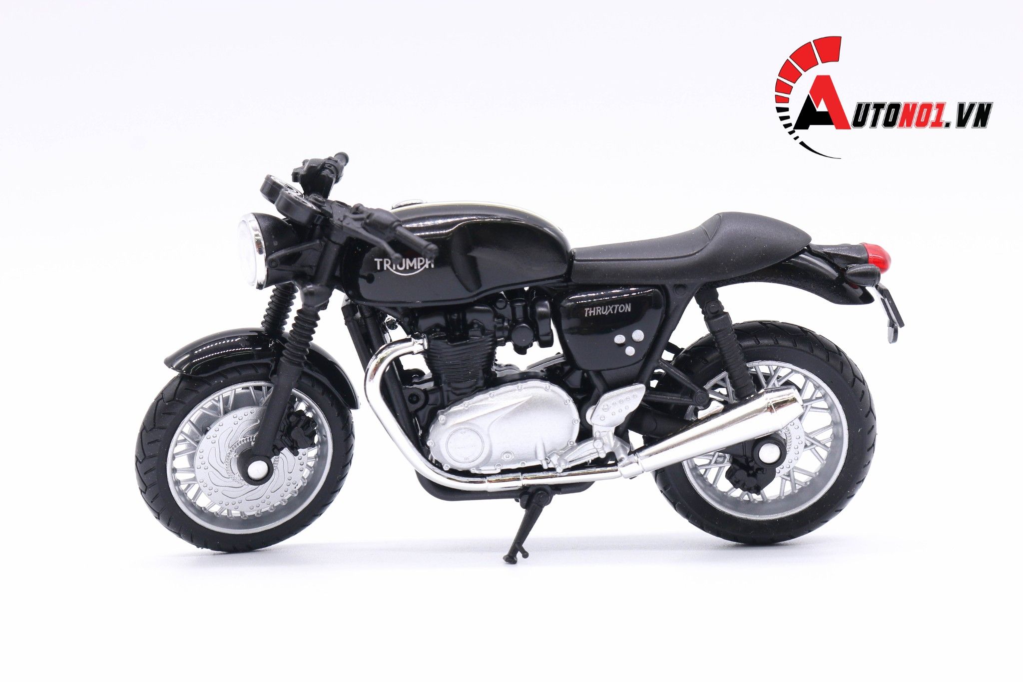  Mô hình xe mô tô Triumph thruxton 1200 1:18 Welly 5454 