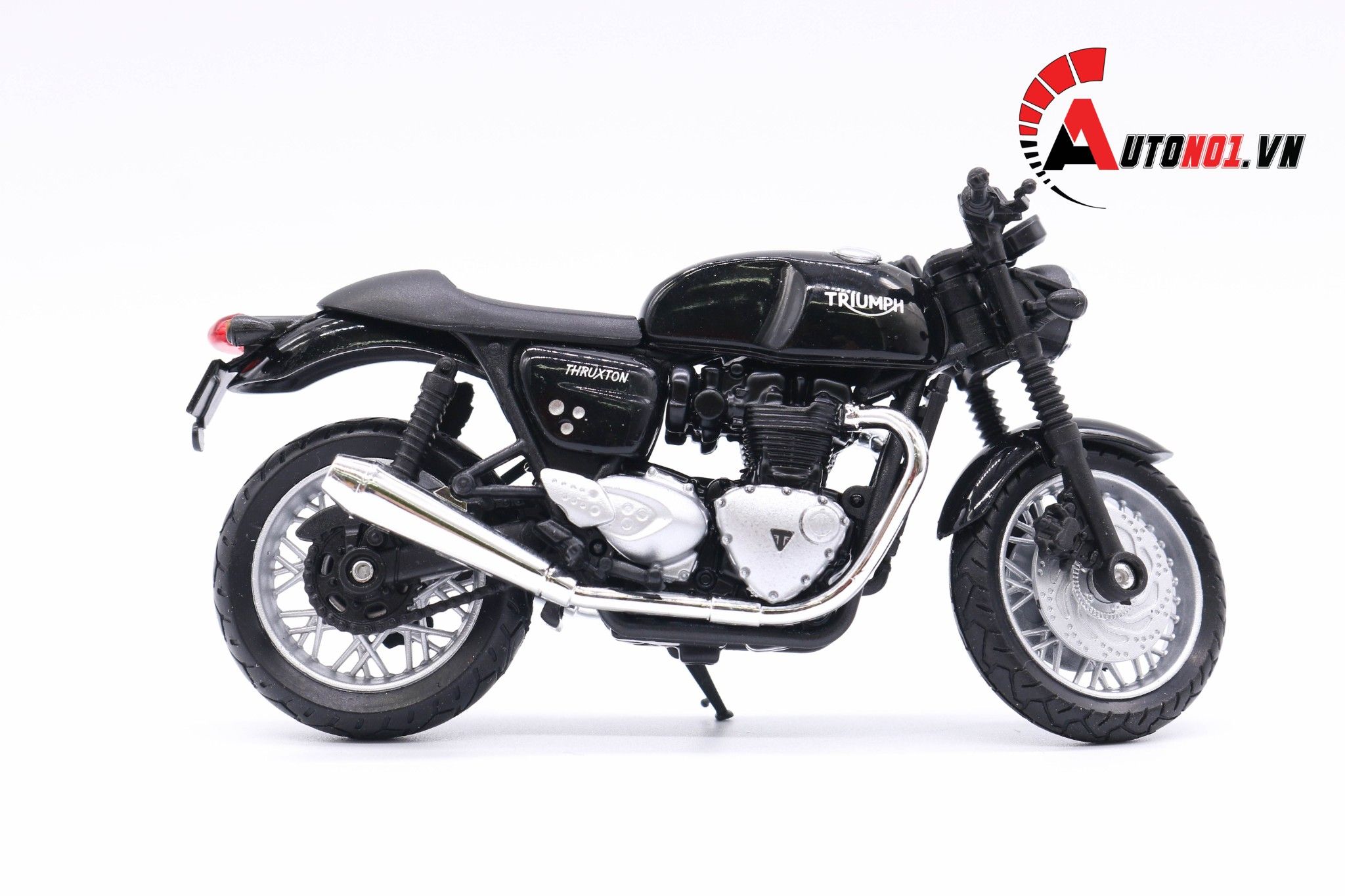  Mô hình xe mô tô Triumph thruxton 1200 1:18 Welly 5454 