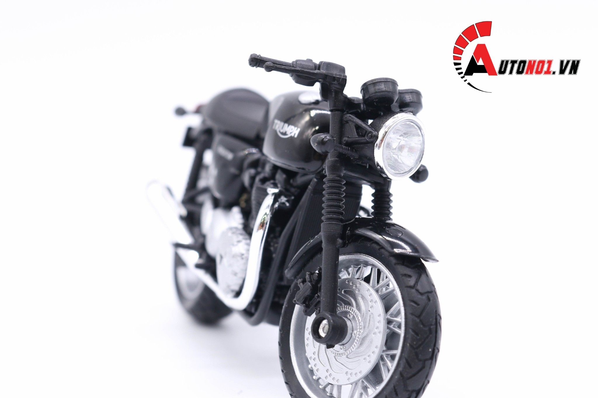  Mô hình xe mô tô Triumph thruxton 1200 1:18 Welly 5454 