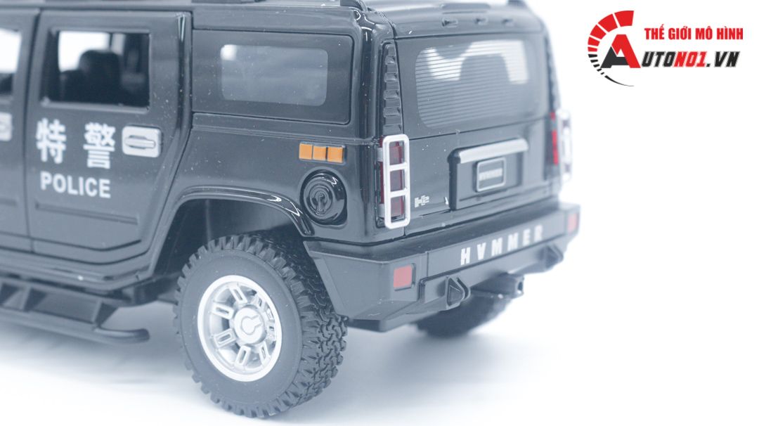  Mô hình xe ô tô cảnh sát Hummer H2 tỉ lệ 1:24 Alloy model OT140 