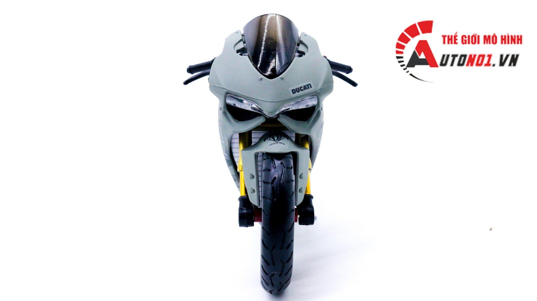  Mô hình xe độ Ducati 1199 Panigale S Liberty Walk Gray Custom 1:12 Autono1 D220a 