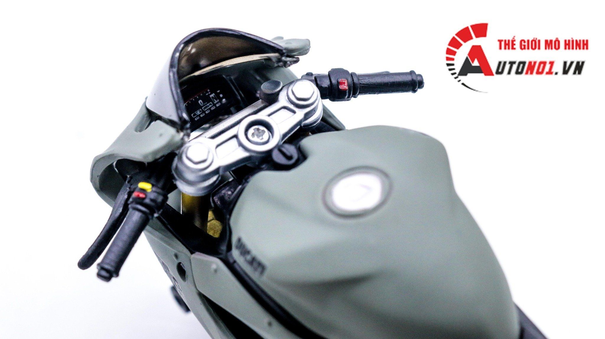  Mô hình xe độ Ducati 1199 Panigale S Liberty Walk Gray Custom 1:12 Autono1 D220a 