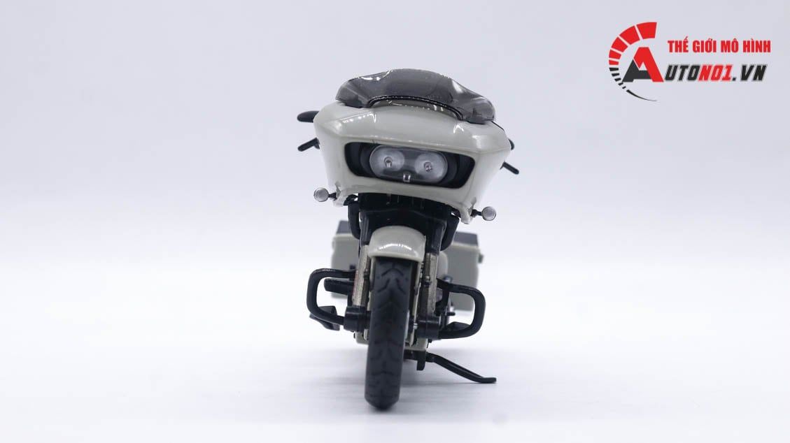  Mô hình xe Harley Davidson 2018 cvo road glide white 1:18 Maisto 7373K 