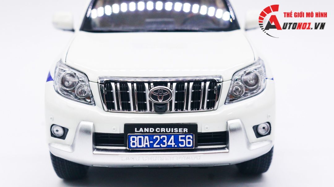  Mô hình xe ô tô độ CSGT Toyota Land Cruiser Prado full open cao cấp tỉ lệ 1:18 Paudi OT163 