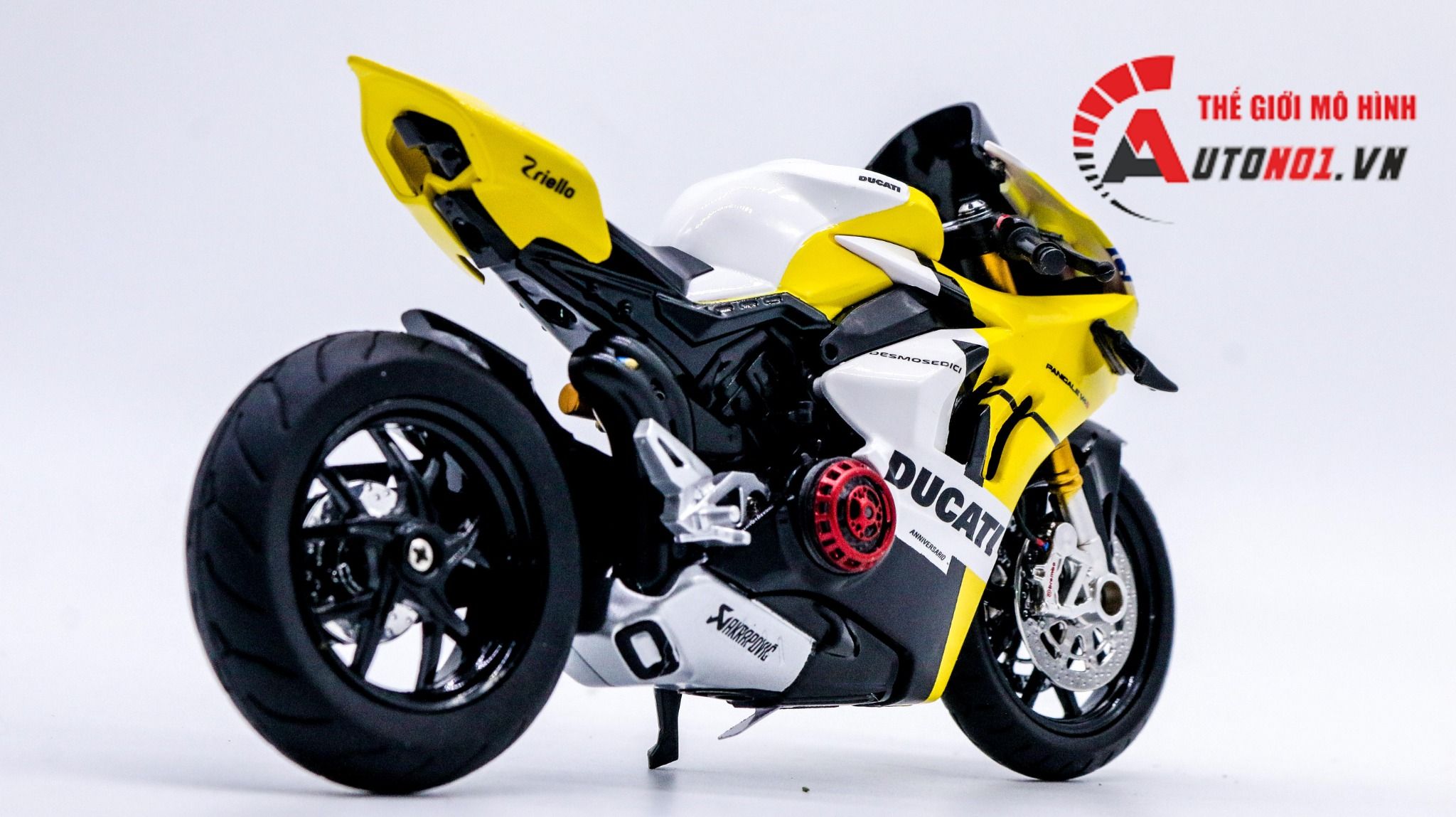  Mô hình xe độ Ducati V4s Advance Nồi Khô Tỉ Lệ 1:12 Autono1 D223A 
