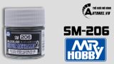  Lacquer sm206 chrome silver metal sơn mô hình màu bạc chrome 10ml Mr.Hobby SM206 