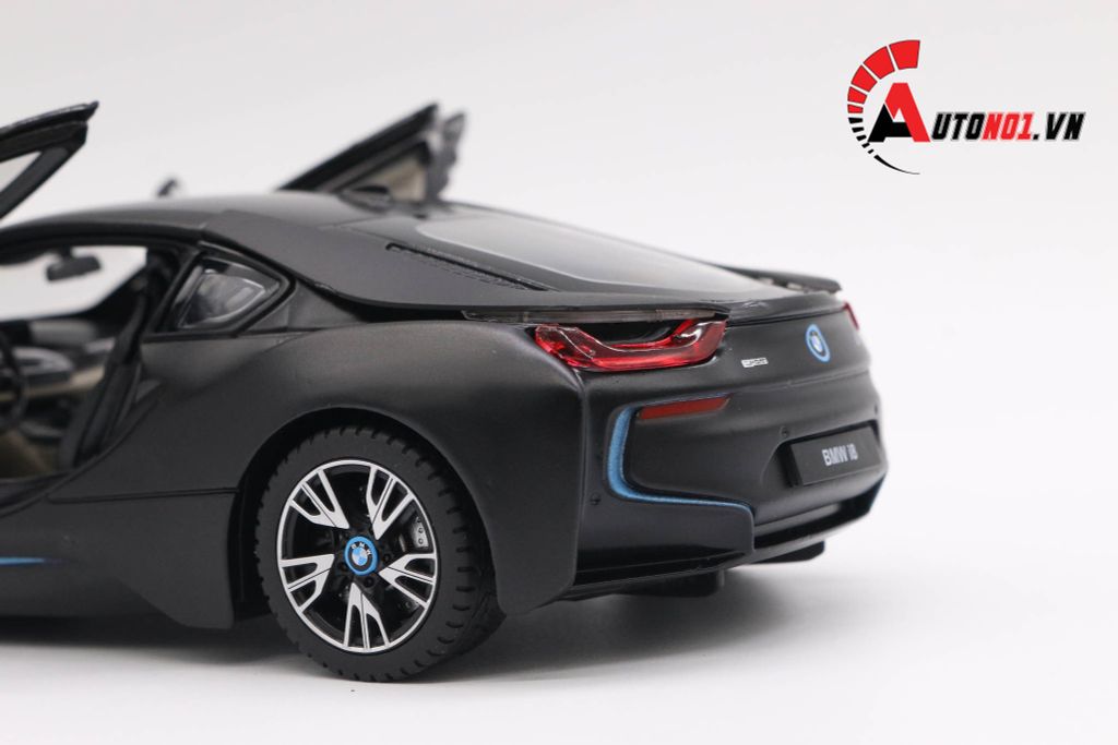 MÔ HÌNH XE BMW I8 BLACK 1:24 RASTAR 3661