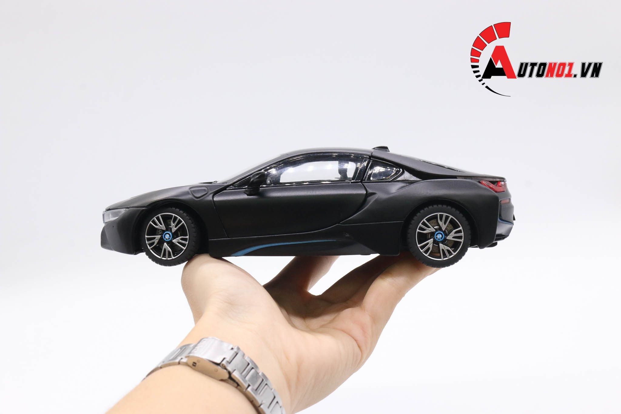  Mô hình xe Bmw I8 đánh lái được full open 1:24 Rastar 3661 