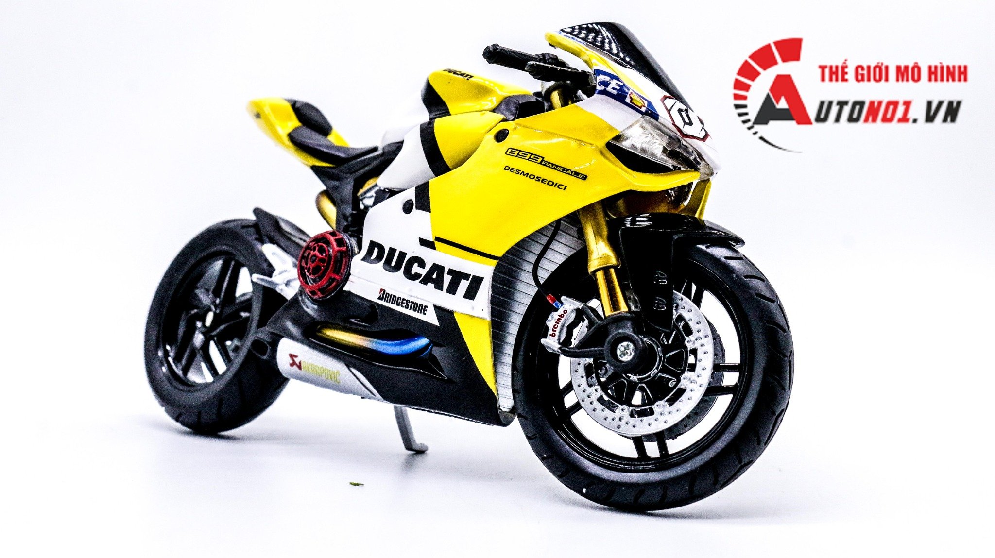  Mô hình xe độ Ducati 899 Panigale Nồi Khô Tỉ Lệ 1:12 Autono1 D077 